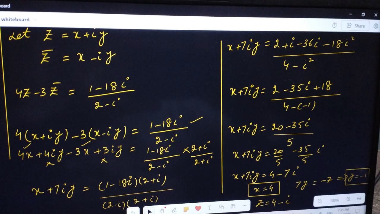 Complex N0. example solved step-by-step